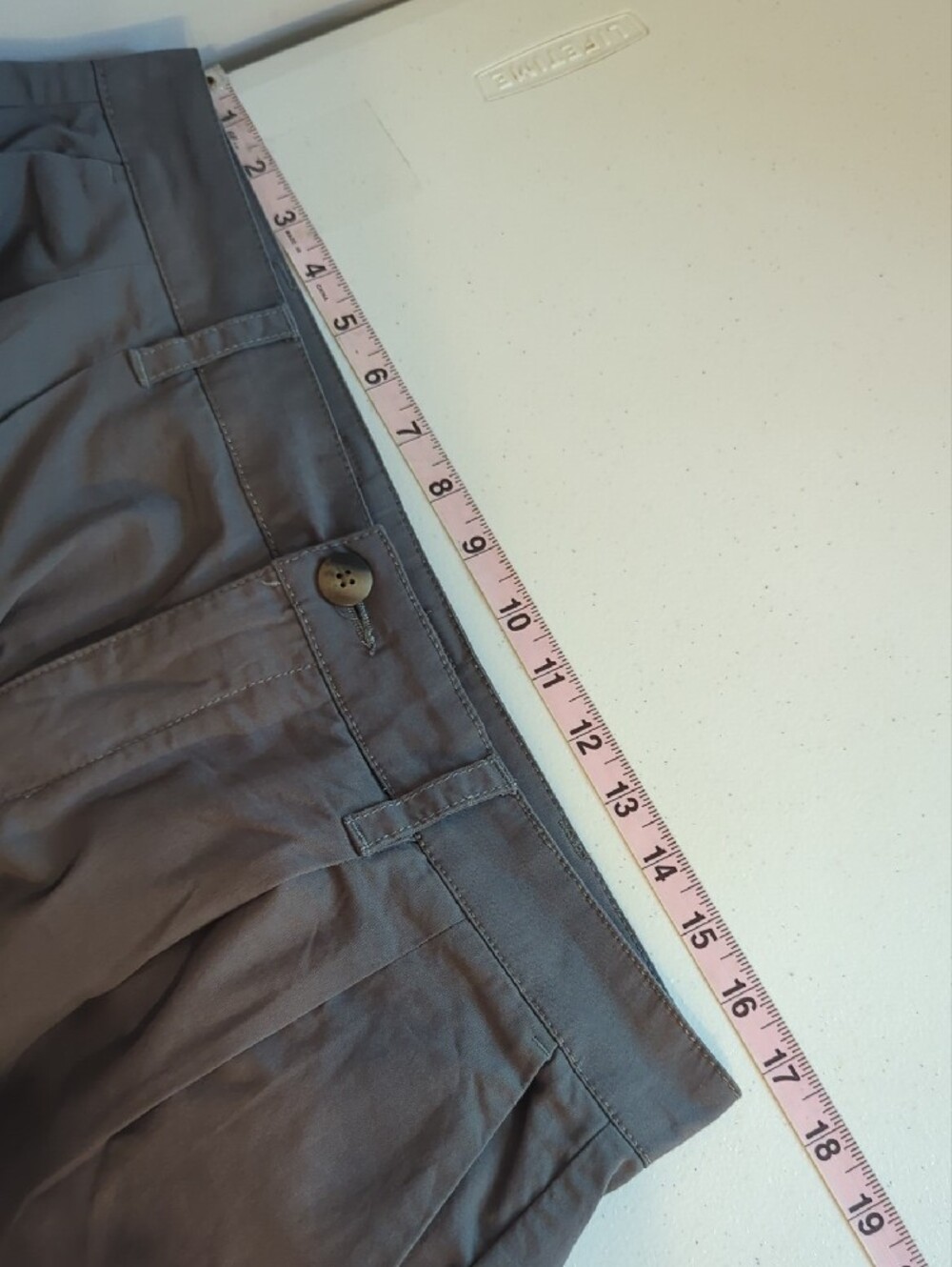 Pact Boulevard Brushed Twill Wide Leg Trouser Storm Gray size Large - Picture 9 of 13
